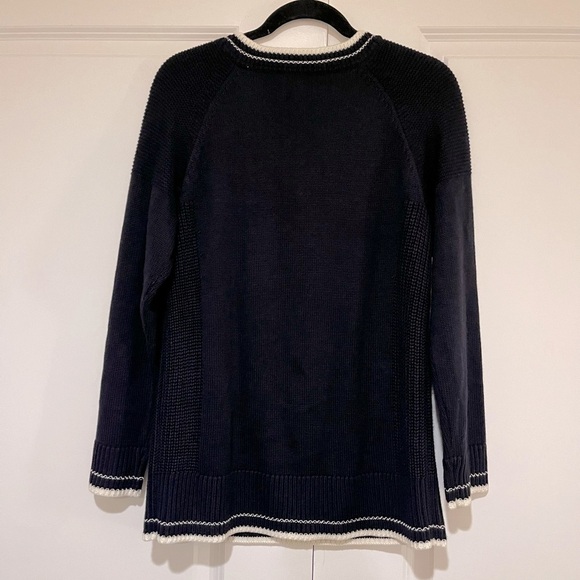 Calvin Klein size large like a new knit sweater dark navy blue - Picture 2 of 4